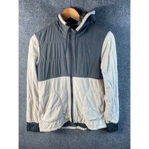 The North Face Mountain Sweatshirt 2.0 Full Zip Hoodie Beige Gray Womans